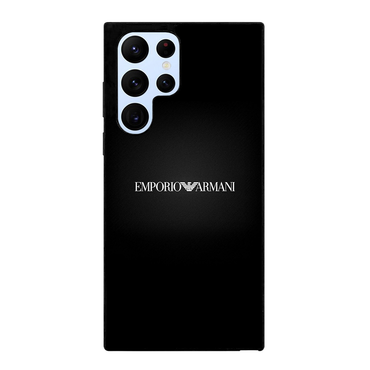 EMPORIO ARMANI LOGO BLACK Samsung Galaxy S22 Ultra Case